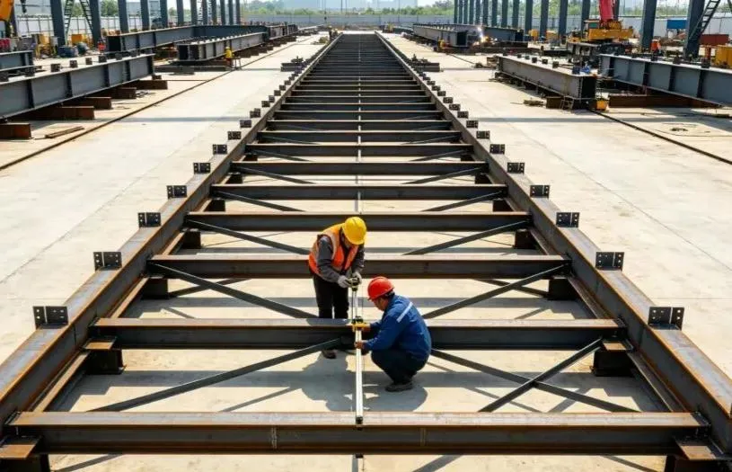 現場での鉄骨構造組立 + 一体型吊り上げ建設ワークフロー + 重要な考慮事項
