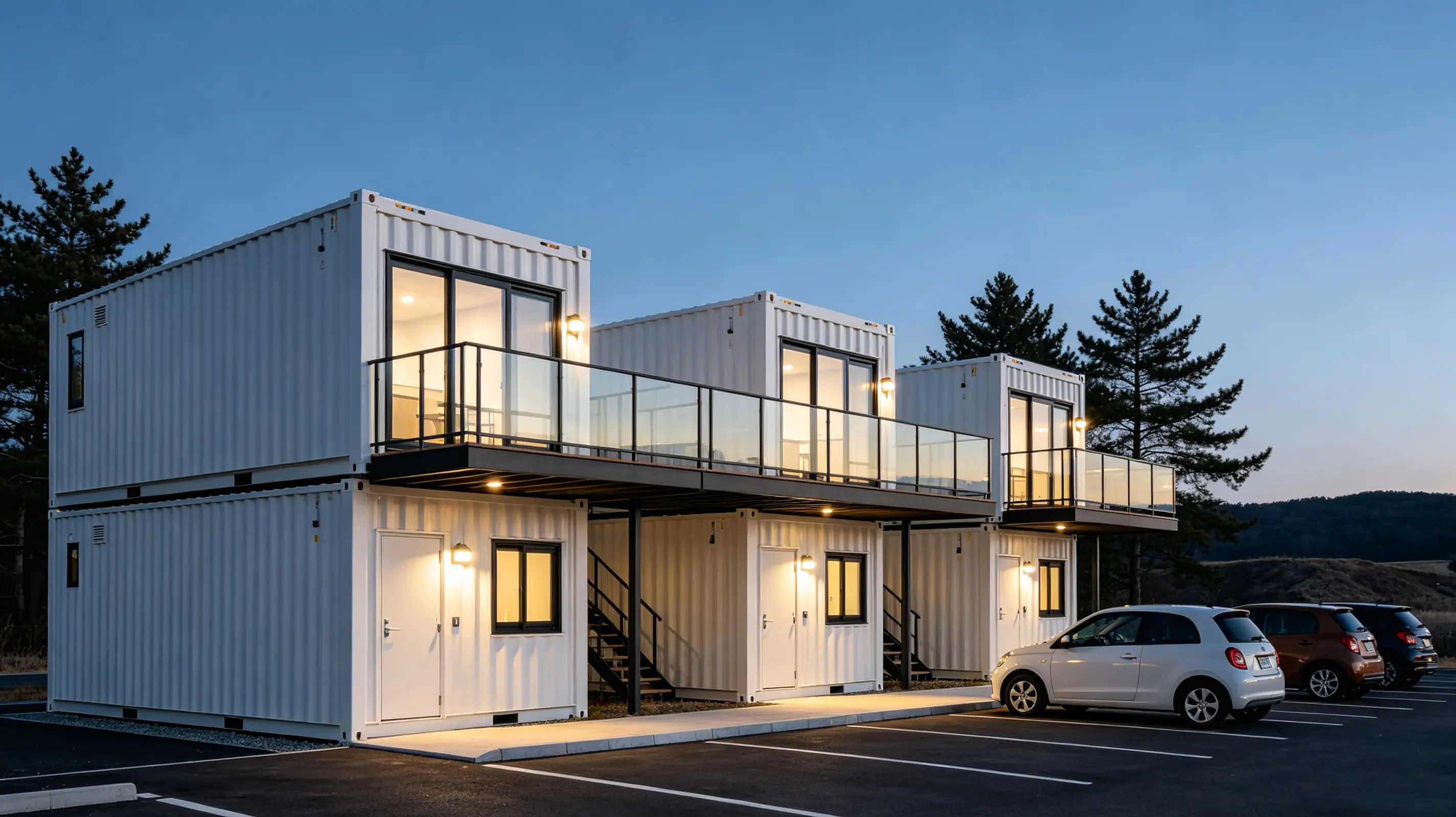 プレハブコンテナモーテル建設