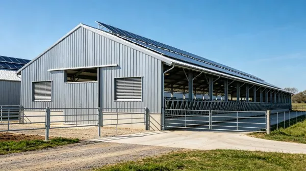 鉄骨牛舎建設