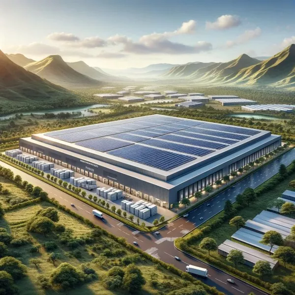 スチール製太陽光発電統合倉庫
