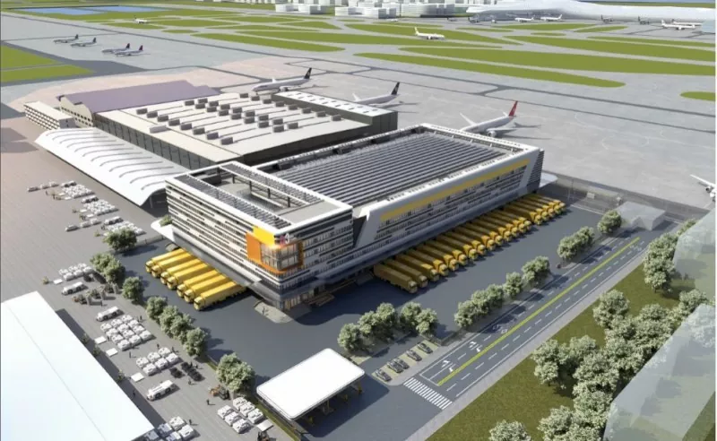 鉄骨造空港貨物ターミナル