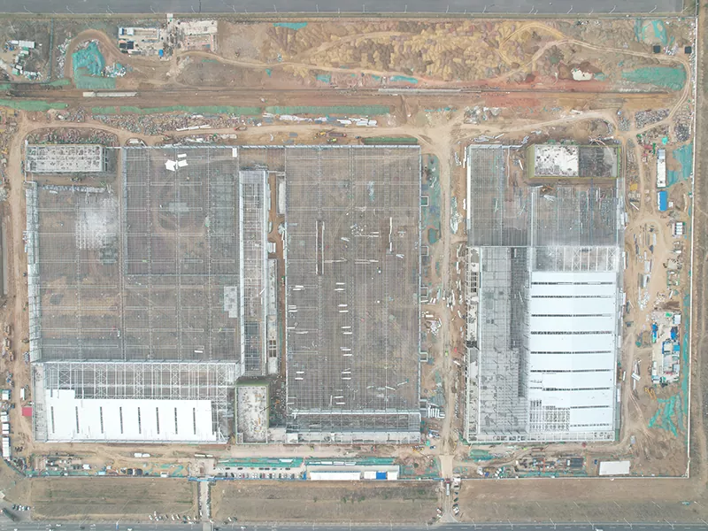 鉄骨造倉庫建設